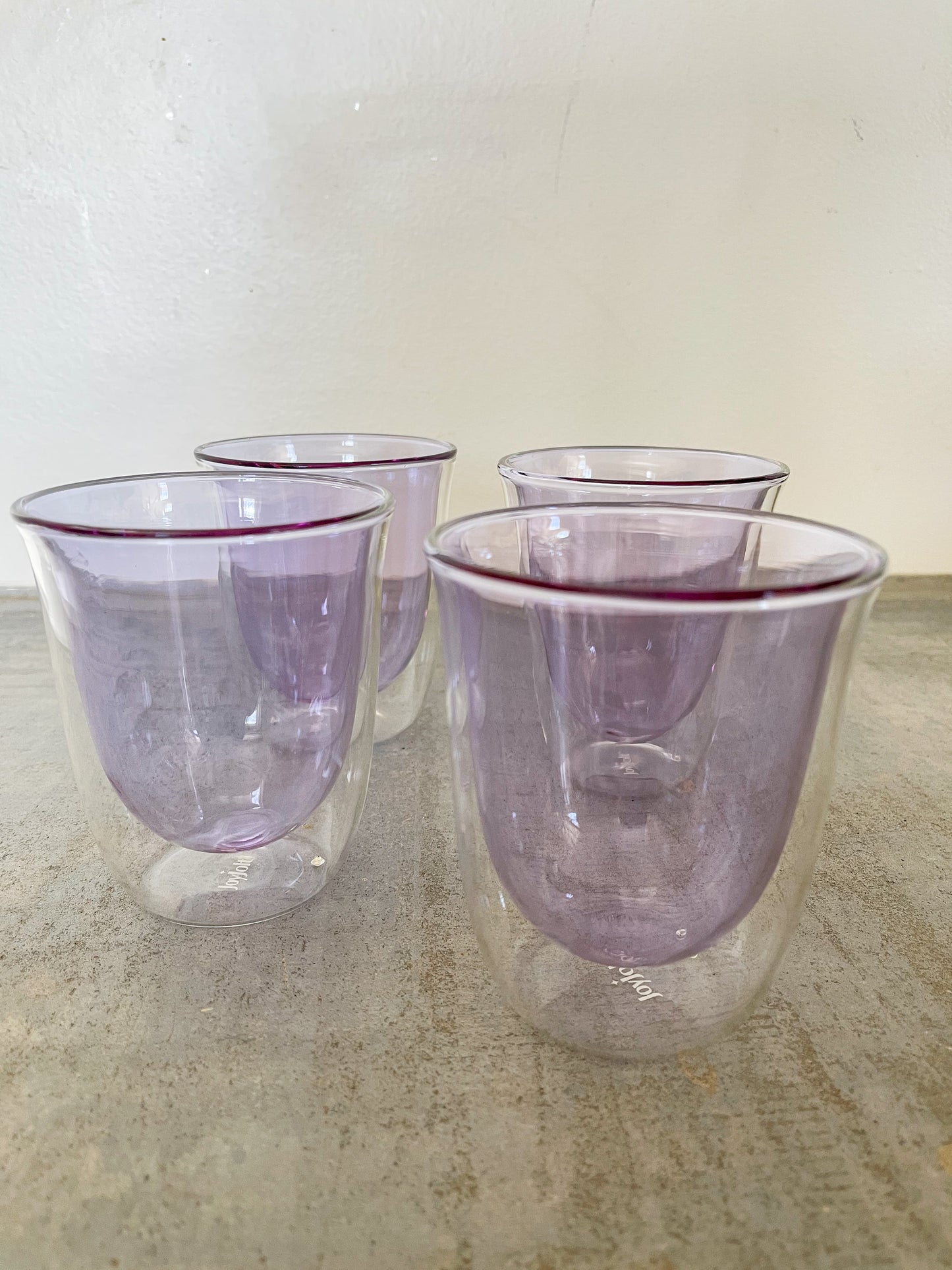 Sipping Through Lavender Colored Glasses (Set of 2)